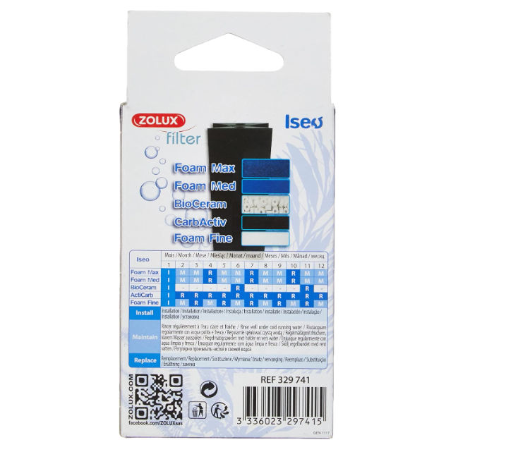 Cartuccia Filtro Foam Max Iseo