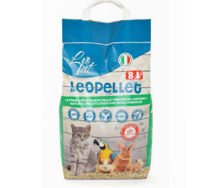 Lettiera vegetale in estruso di legno vergine 8L