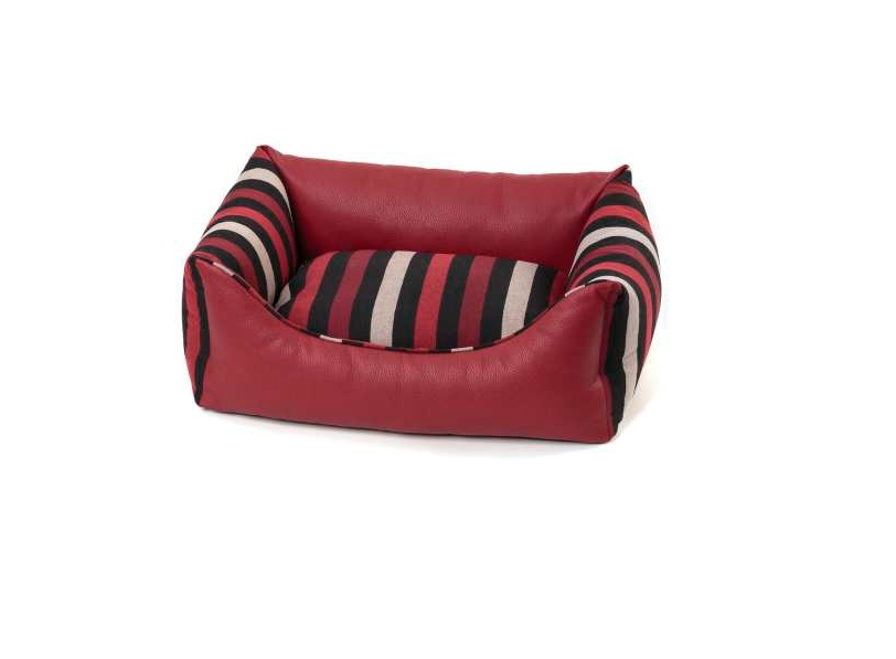 Lettino cuscino Eco pelle rosso