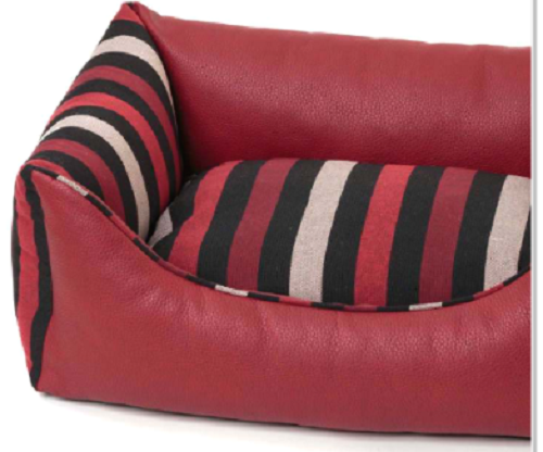 Lettino cuscino Eco pelle rosso
