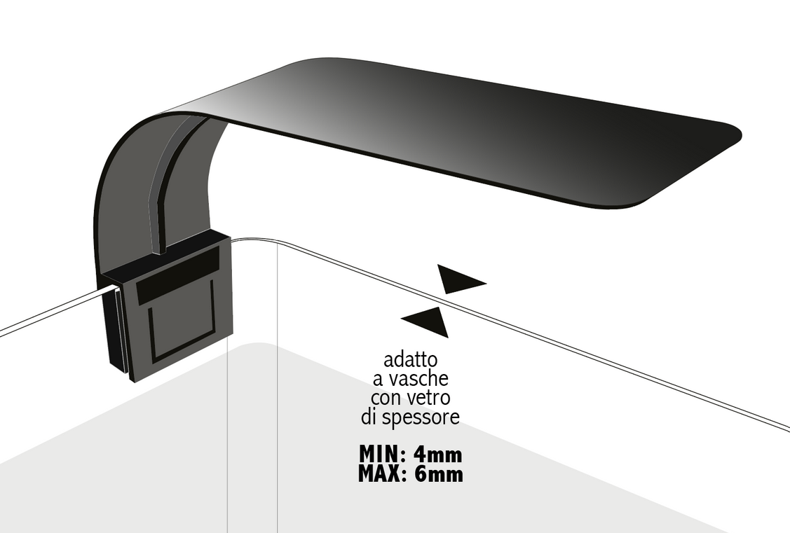 Plafoniera Lampada Line Led Acquari e Terrari