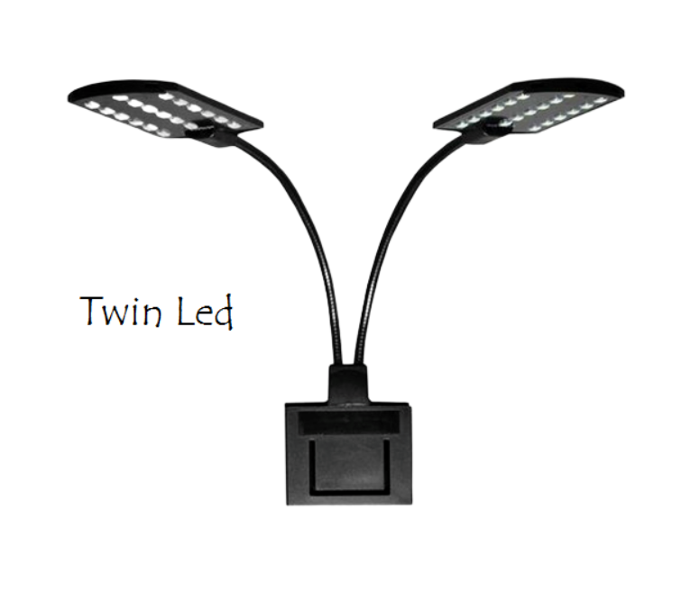 Plafoniera Lampada Twin Led Acquari e Terrari